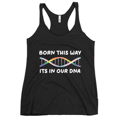 Born This Way - Rainbow/Trans Women's Racerback Tank