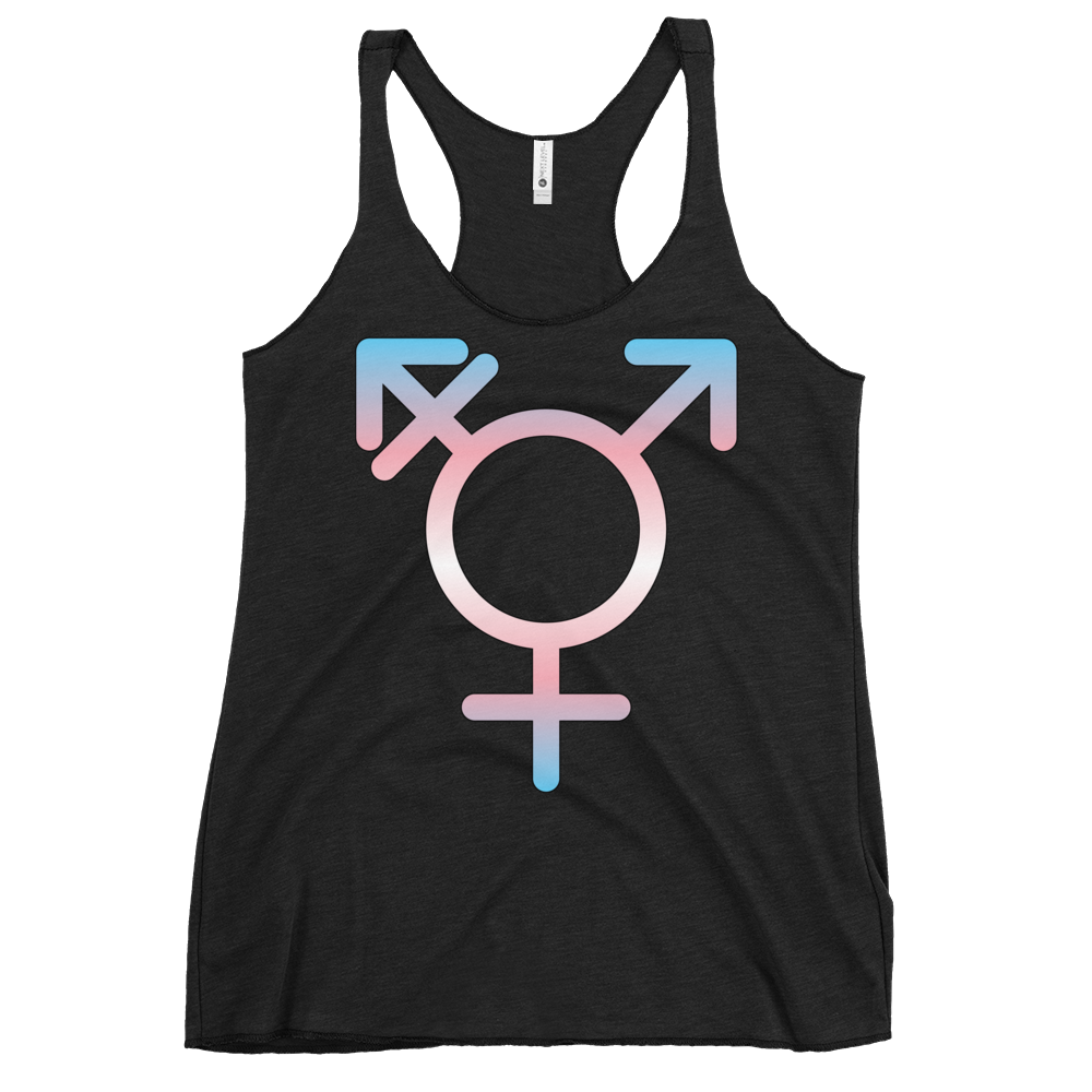 Transgender Symbol - Trans Pride Women's Racerback Tank