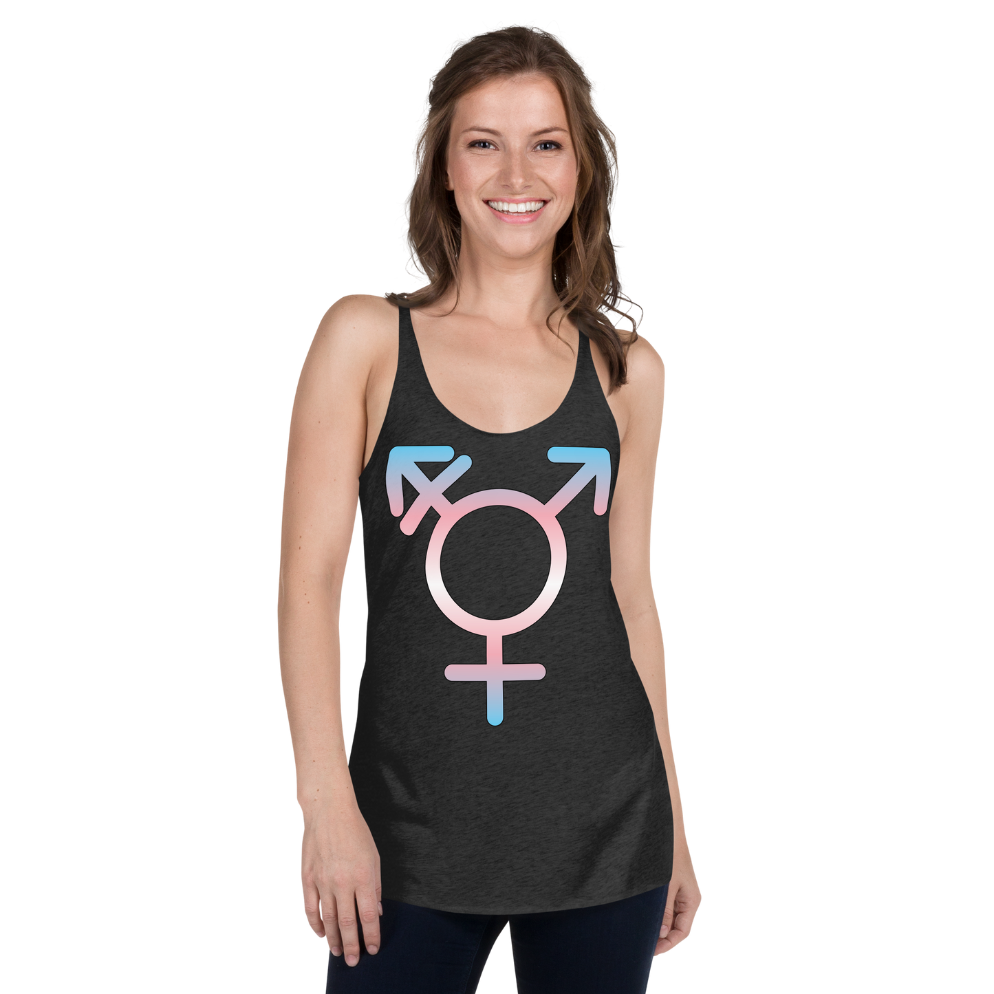 Transgender Symbol - Trans Pride Women's Racerback Tank