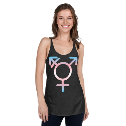 Transgender Symbol - Trans Pride Women's Racerback Tank