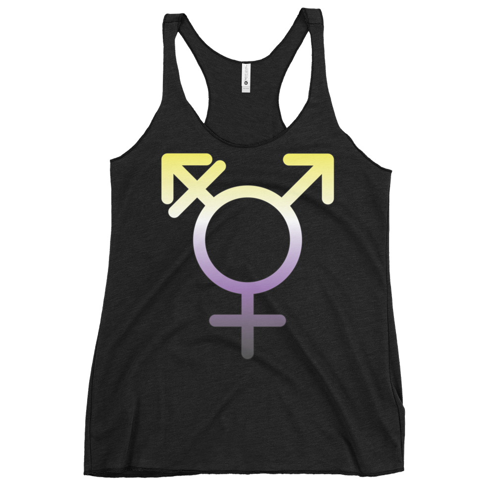 Transgender Symbol - Non-binary Pride Women's Racerback Tank