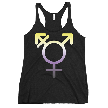 Transgender Symbol - Non-binary Pride Women's Racerback Tank