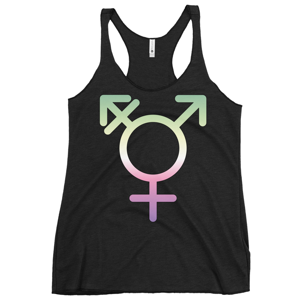 Transgender Symbol - Genderfae Pride Women's Racerback Tank