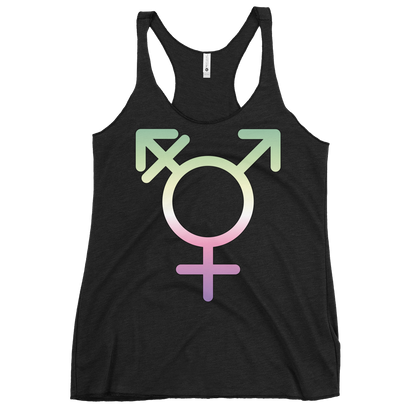 Transgender Symbol - Genderfae Pride Women's Racerback Tank