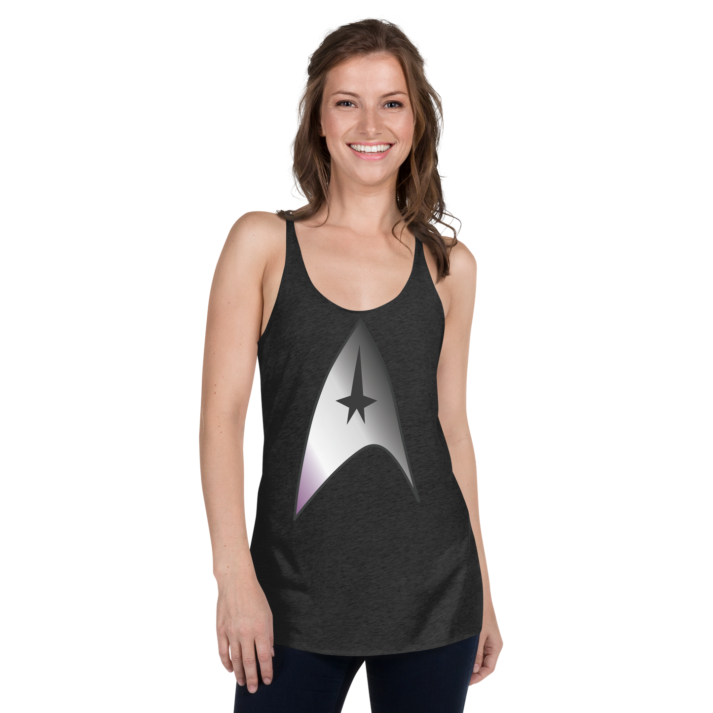 Starfleet Insignia - Asexual/Demisexual Pride Women's Racerback Tank