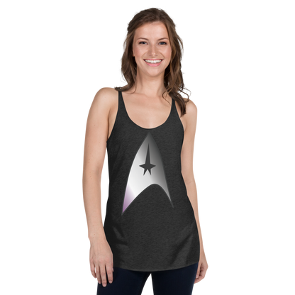 Starfleet Insignia - Asexual/Demisexual Pride Women's Racerback Tank