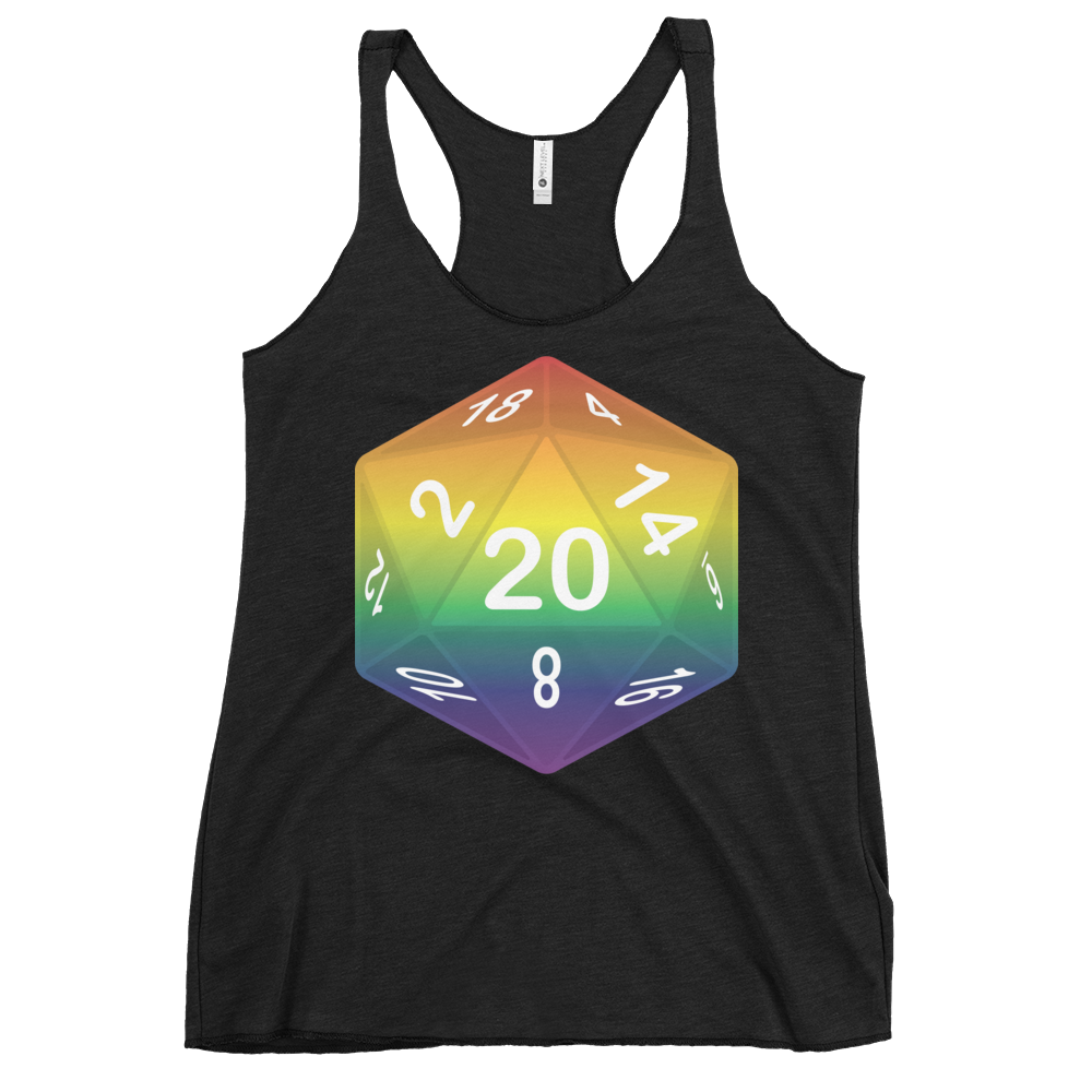 Pride Dice - Rainbow Women's Racerback Tank