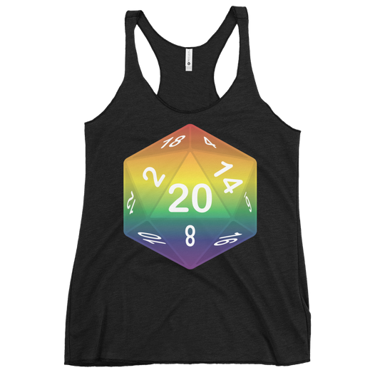 Pride Dice - Rainbow Women's Racerback Tank