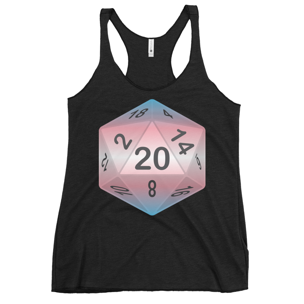 Pride Dice - Transgender Women's Racerback Tank