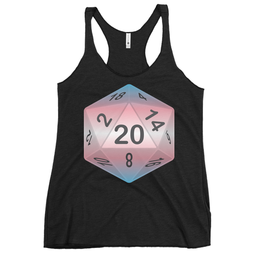 Pride Dice - Transgender Women's Racerback Tank