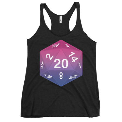 Pride Dice - Bisexual Women's Racerback Tank