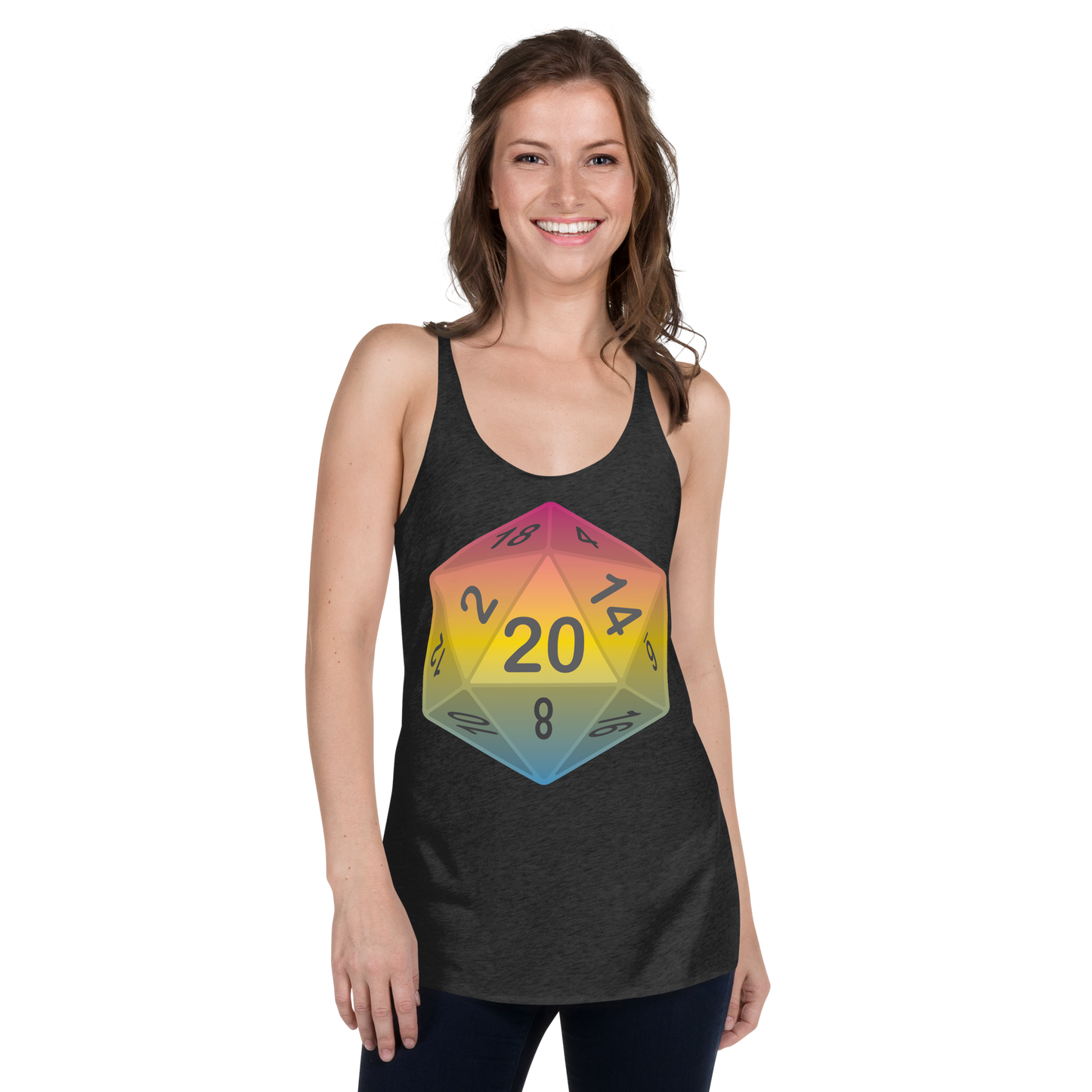 Pride Dice - Pansexual Women's Racerback Tank