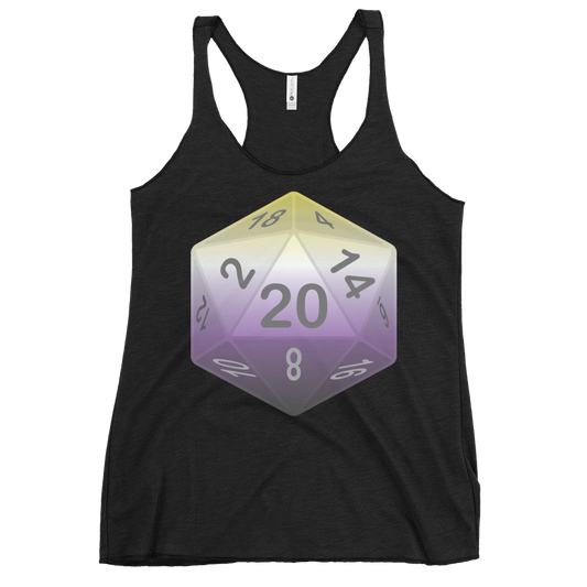 Pride Dice - Non-binary Women's Racerback Tank