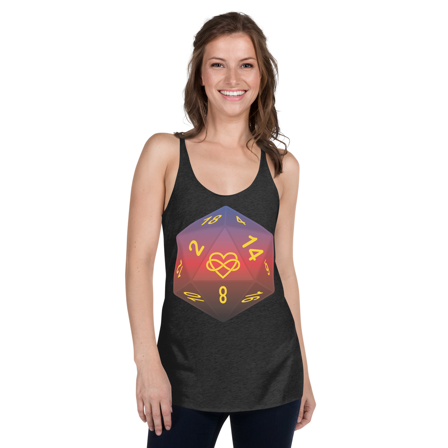 Pride Dice - Polyamory Women's Racerback Tank