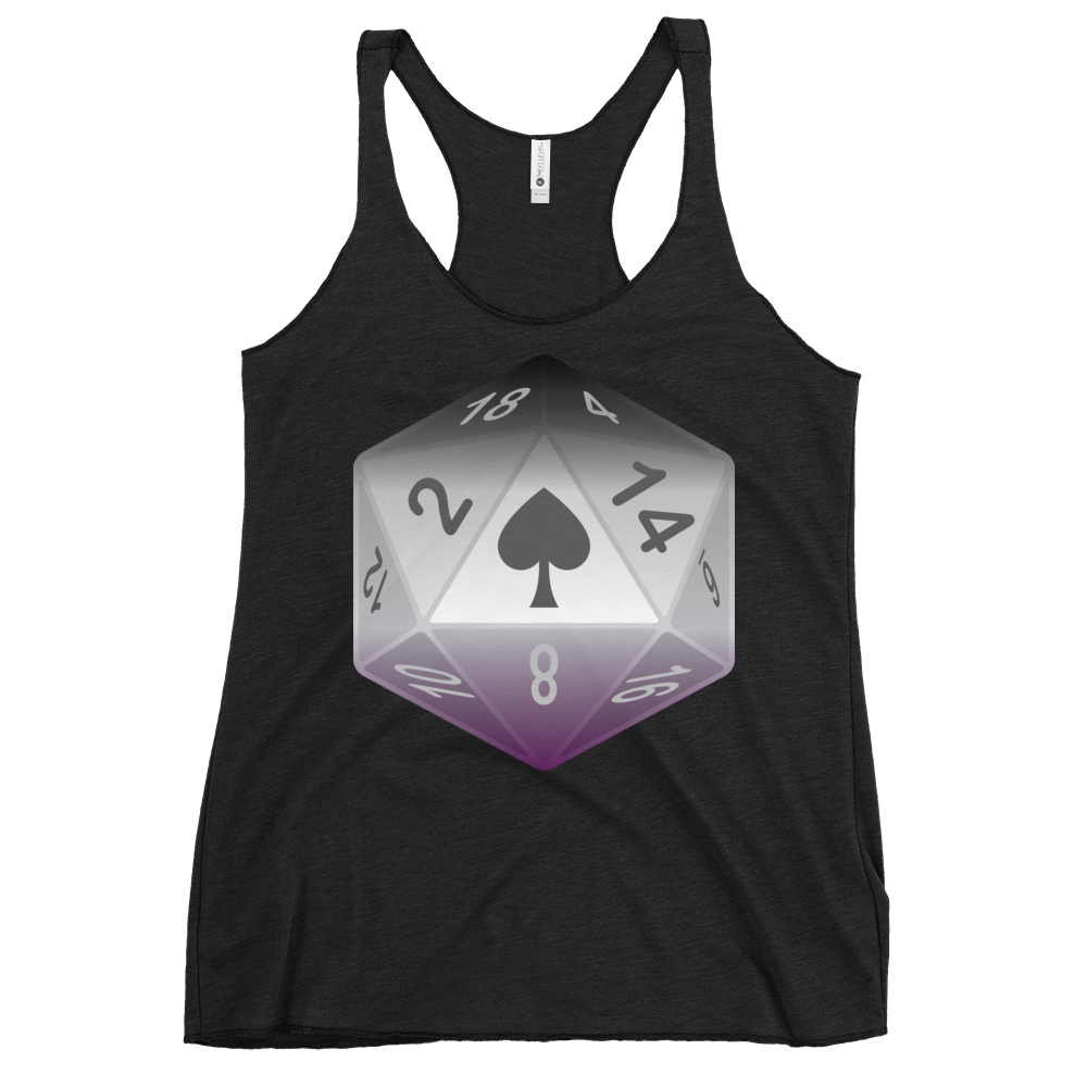 Pride Dice - Asexual Women's Racerback Tank