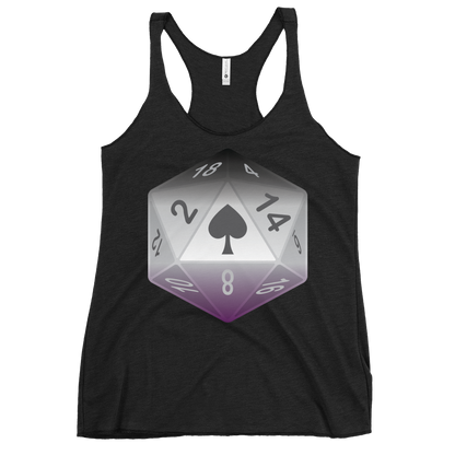 Pride Dice - Asexual Women's Racerback Tank