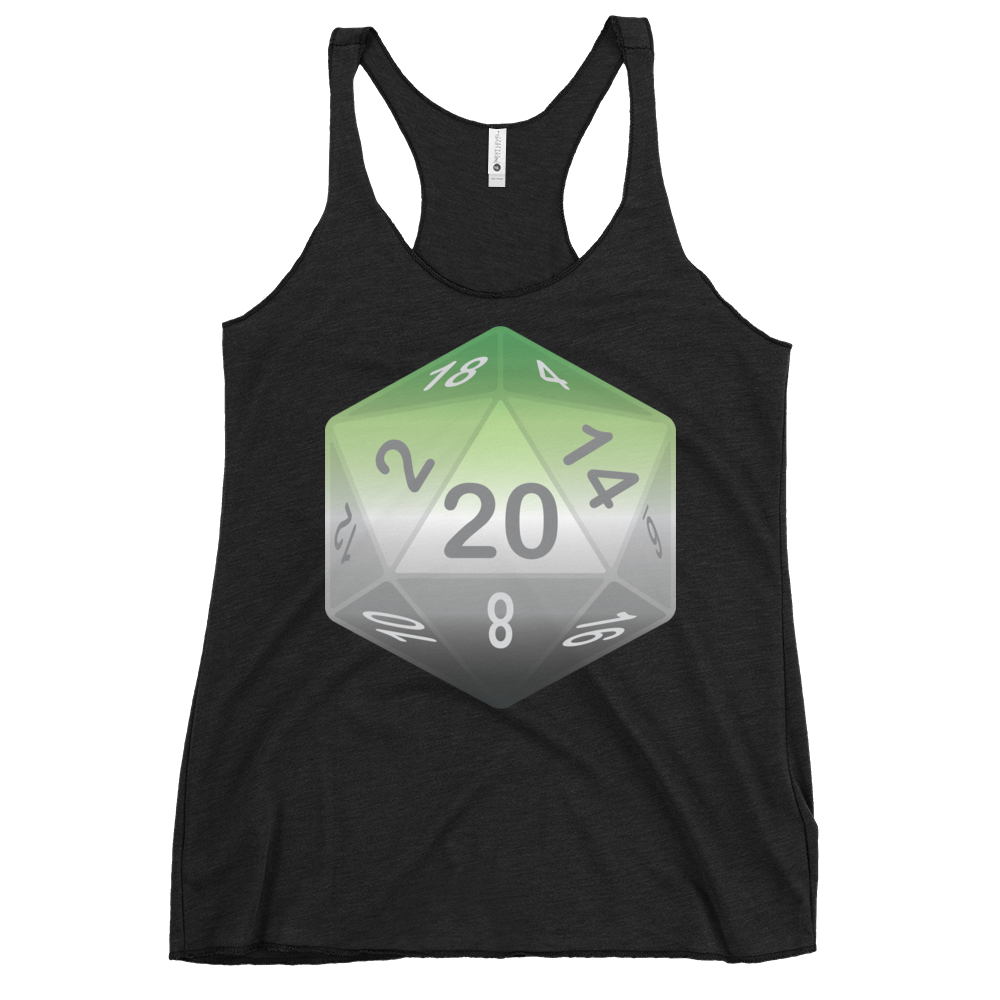 Pride Dice - Aromantic Women's Racerback Tank