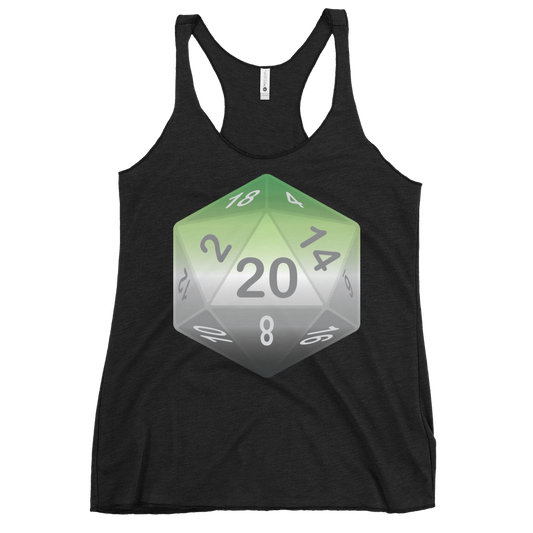 Pride Dice - Aromantic Women's Racerback Tank