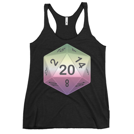 Pride Dice - Genderfae Women's Racerback Tank