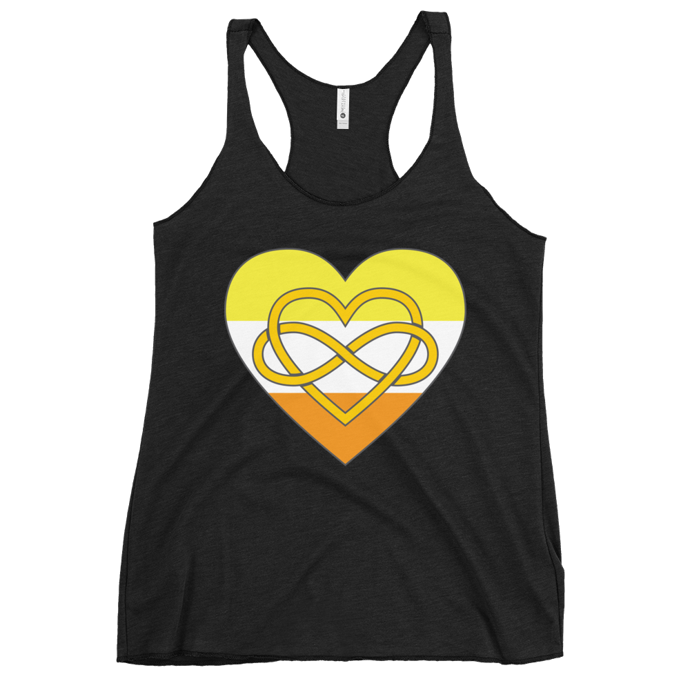 Polyamory Infinity Heart Maverique Pride Women's Racerback Tank