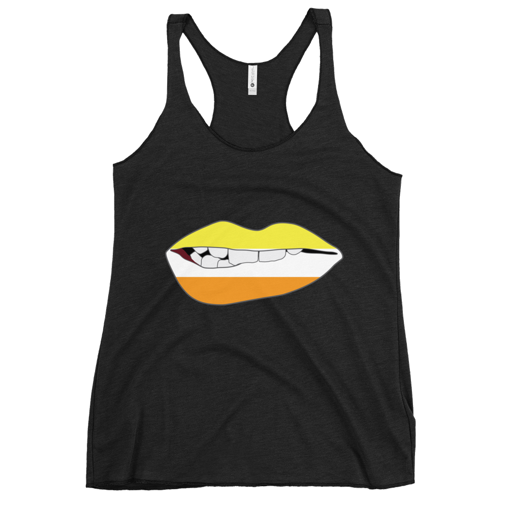 Biting Lips - Maverique Flag Women's Racerback Tank