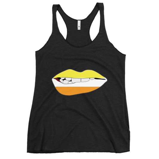 Biting Lips - Maverique Flag Women's Racerback Tank