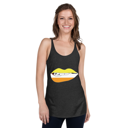 Biting Lips - Maverique Flag Women's Racerback Tank