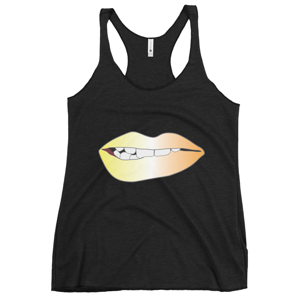 Biting Lips - Maverique Pride - Gradient Women's Racerback Tank