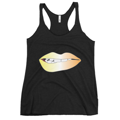 Biting Lips - Maverique Pride - Gradient Women's Racerback Tank