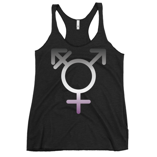 Transgender Symbol - Asexual/Demisexual Pride Women's Racerback Tank