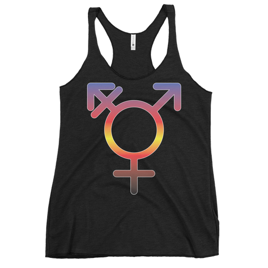 Transgender Symbol - Polyamory Pride Women's Racerback Tank