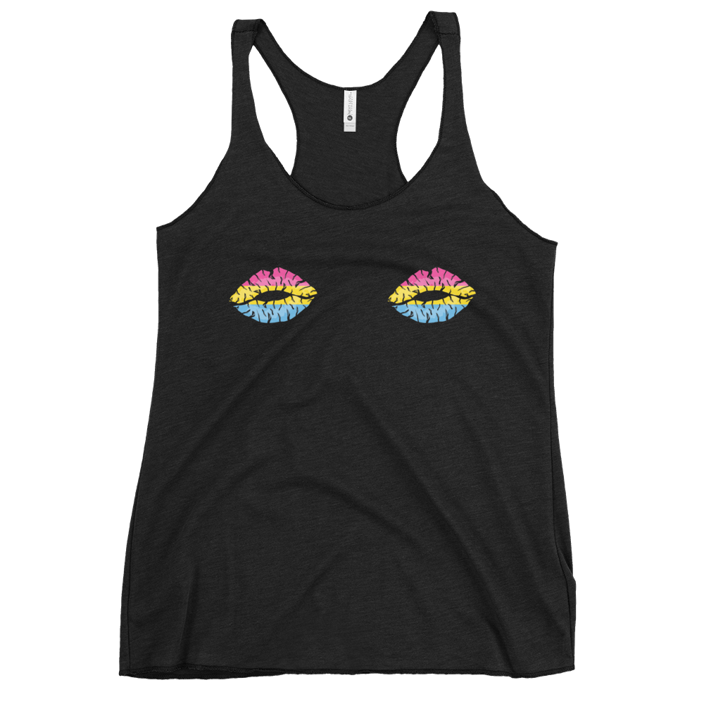 Pan Boob Kisses Women's Racerback Tank