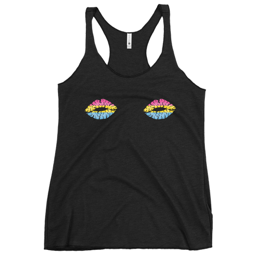 Pan Boob Kisses Women's Racerback Tank