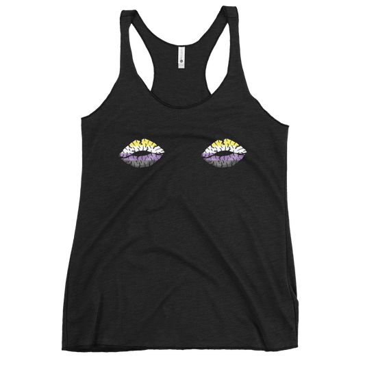 Enby Boob Kisses Women's Racerback Tank