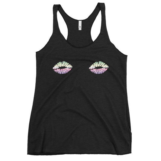 Genderfae Boob Kisses Women's Racerback Tank