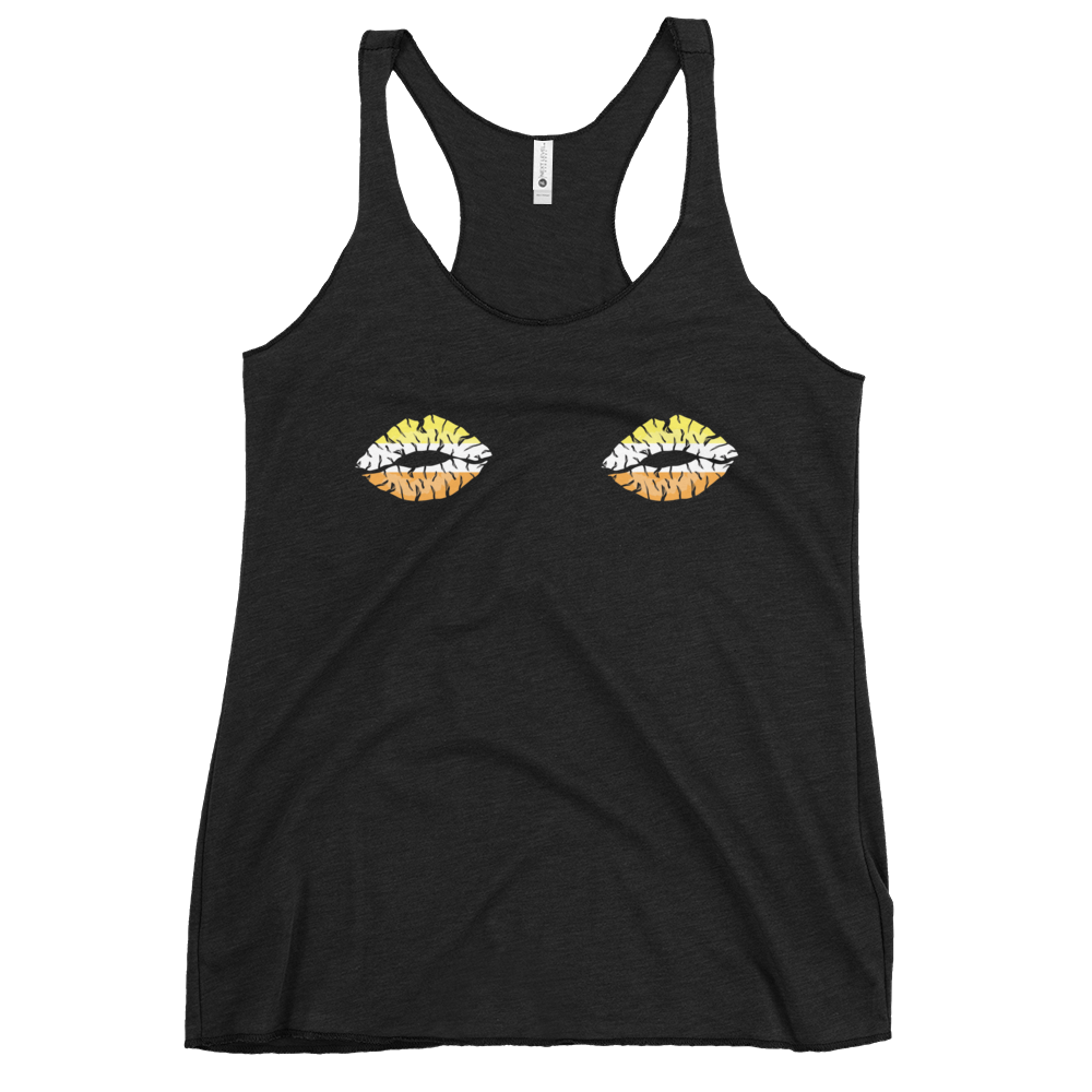 Maverique Boob Kisses Women's Racerback Tank