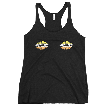 Maverique Boob Kisses Women's Racerback Tank