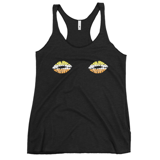 Maverique Boob Kisses Women's Racerback Tank