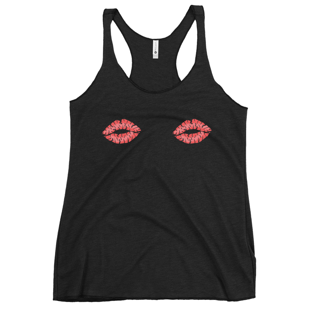 Boob Kisses Women's Racerback Tank