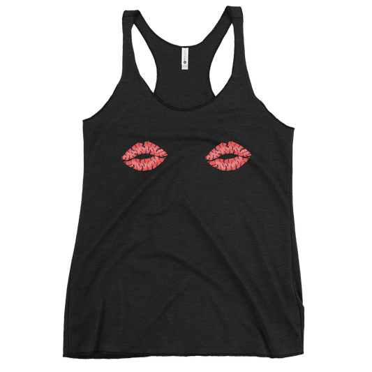 Boob Kisses Women's Racerback Tank