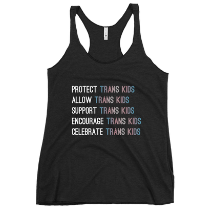 Support Trans Kids Women's Racerback Tank