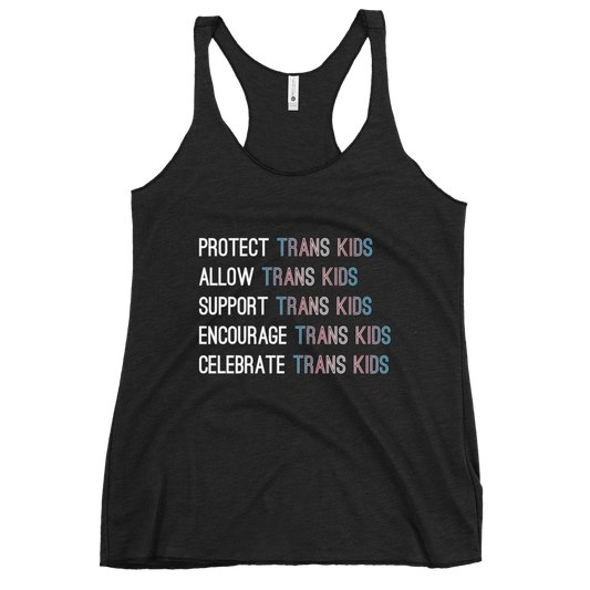 Support Trans Kids Women's Racerback Tank