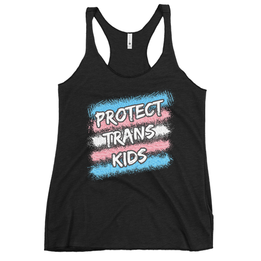 Protect Trans Kids Women's Racerback Tank