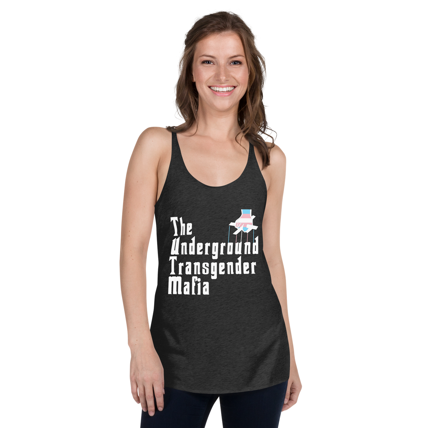 Underground Transgender Mafia Women's Racerback Tank