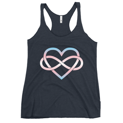 Polyamory Infinity Heart - Trans Women's Racerback Tank