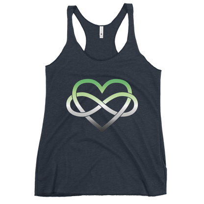 Polyamory Infinity Heart - Aromantic Women's Racerback Tank