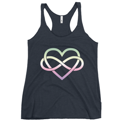 Polyamory Infinity Heart - Genderfae Women's Racerback Tank