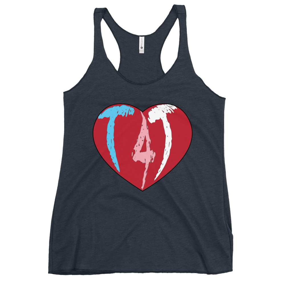 T4T Heart Women's Racerback Tank