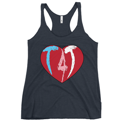 T4T Heart Women's Racerback Tank