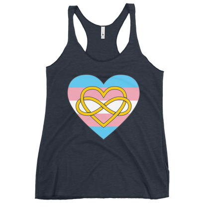 Polyamory Infinity Heart Trans Pride Women's Racerback Tank